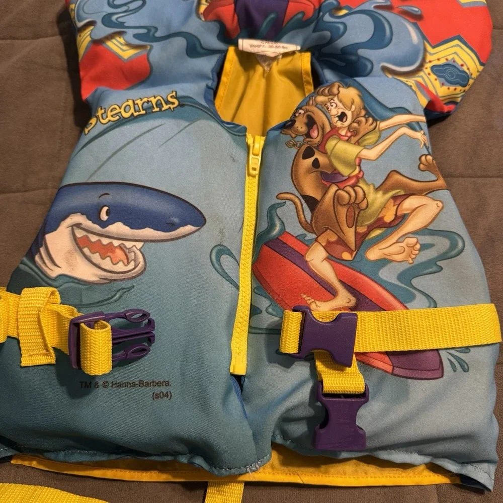 Vintage Scooby‎ Doo Life Vest Children's Life Jacket Hanna-Barbera 30-50 Lbs